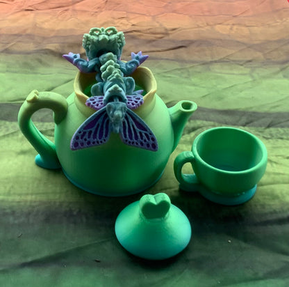 Teapot Set and Dragon